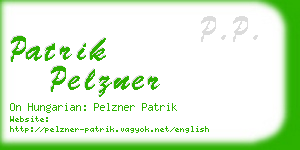 patrik pelzner business card